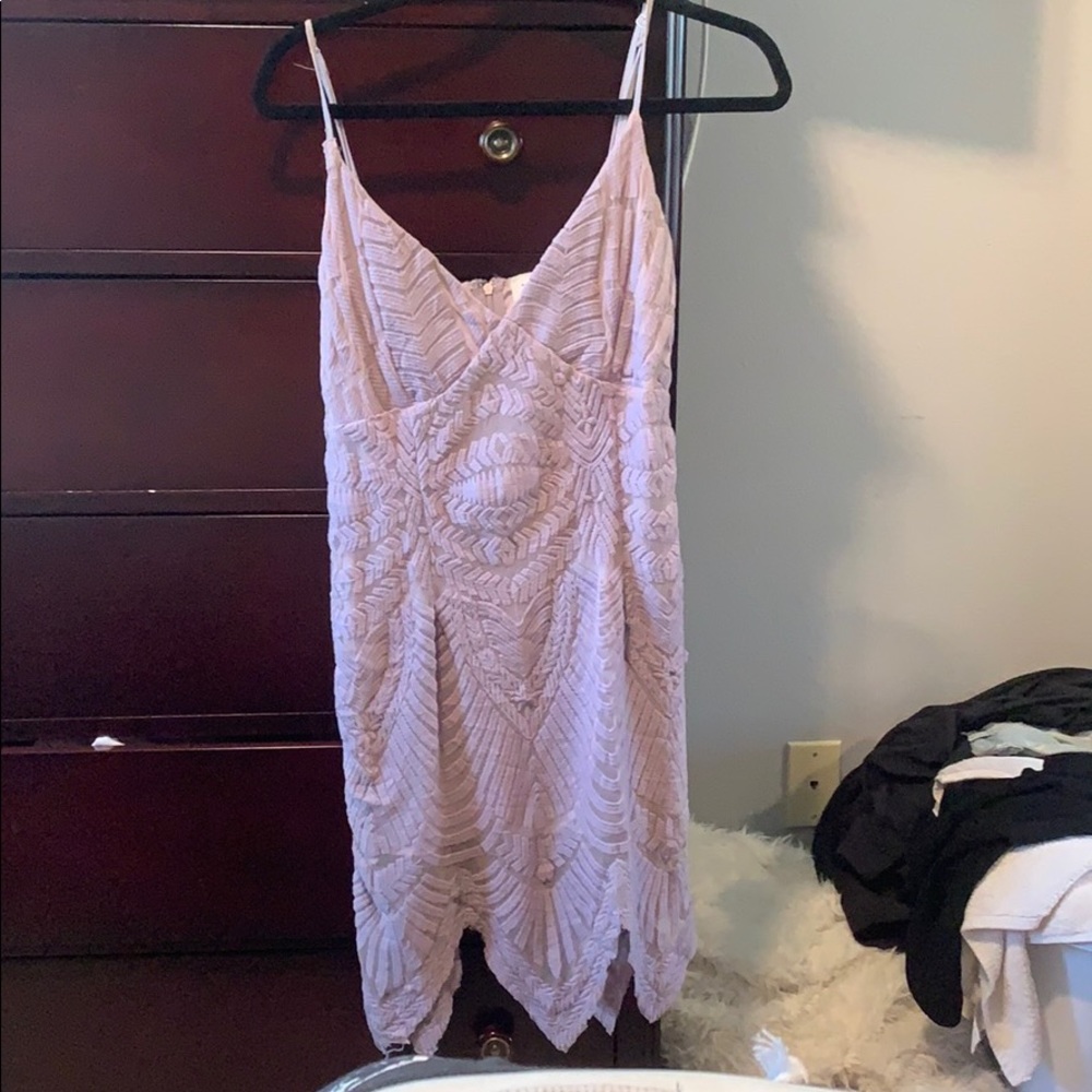 Lilac spaghetti strap dress